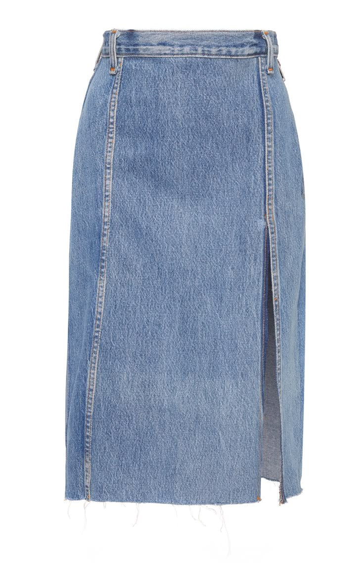 RE/DONE Denim Midi Skirt
