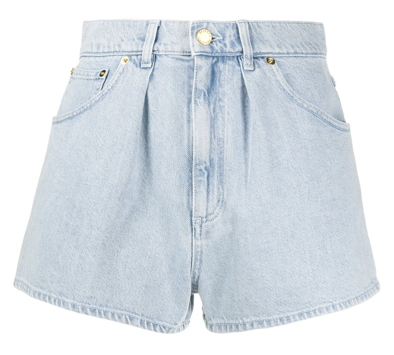 ALBERTA FERRETTI Chambray-Effect Cotton Shorts