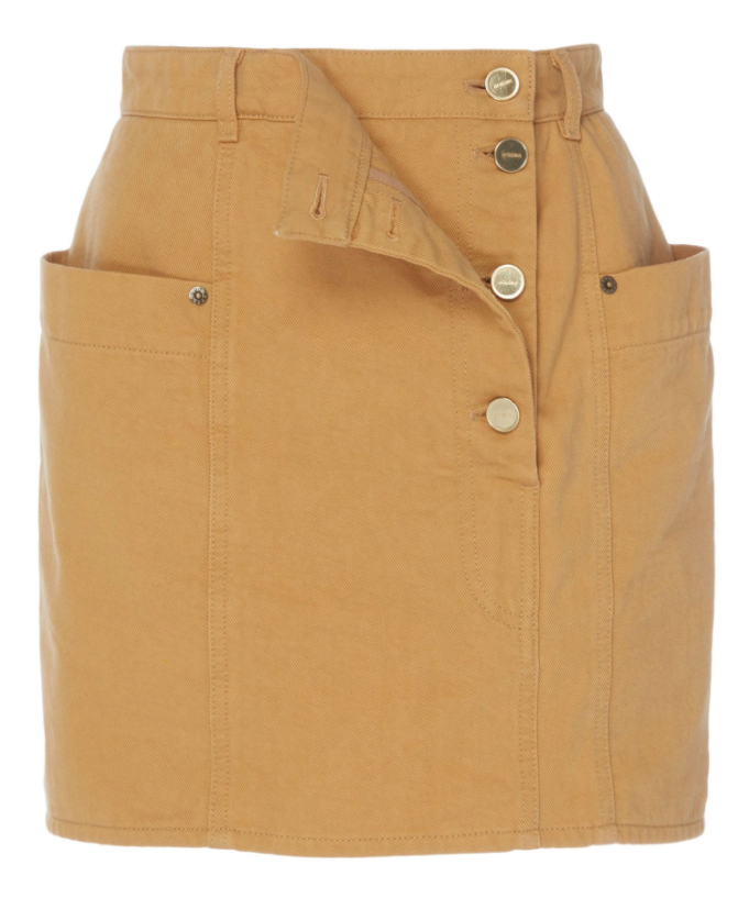 JACQUEMUS Nimes Draped Panel Mini Skirt In