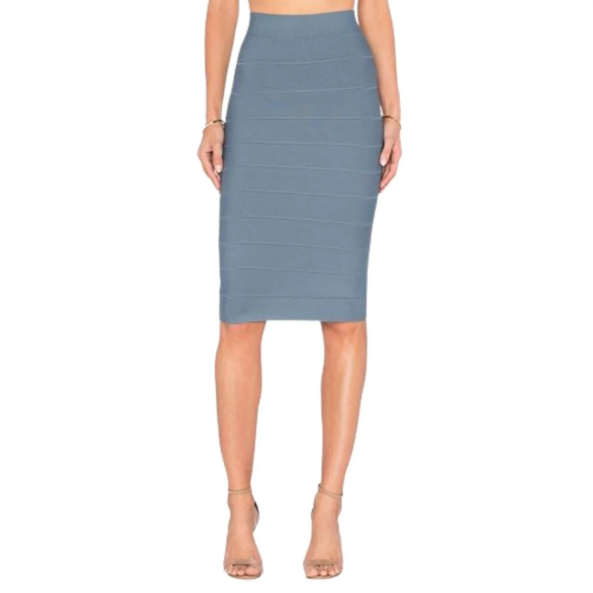 BCBG MAX AZRIA Leger Bandage Pencil Midi Skirt