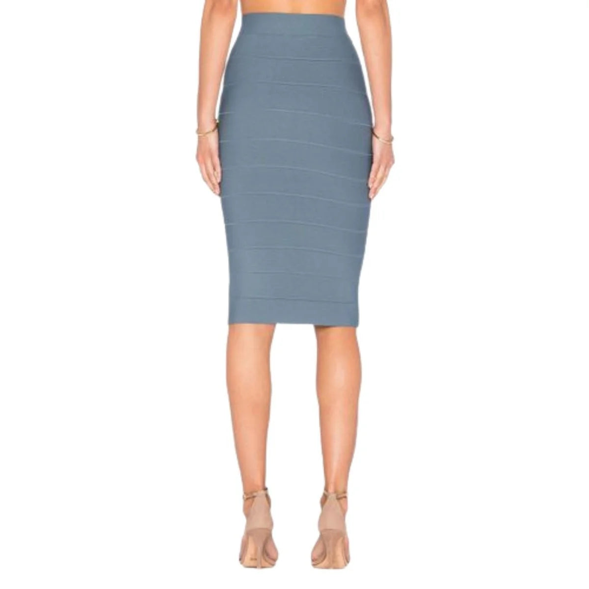 BCBG MAX AZRIA Leger Bandage Pencil Midi Skirt