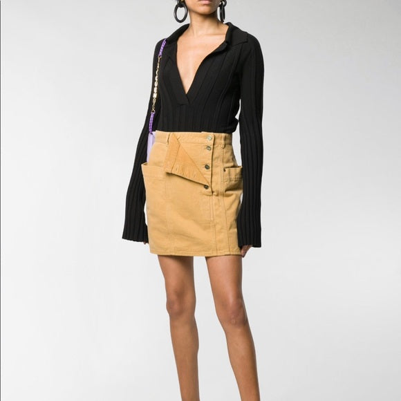 JACQUEMUS Nimes Draped Panel Mini Skirt In
