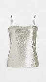 Nafsika Skourti Silver Metal Mesh Top
